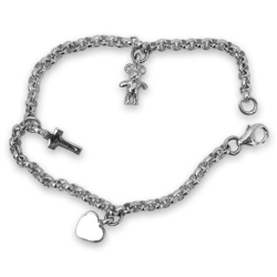 Sterling Silver Charm Bracelet