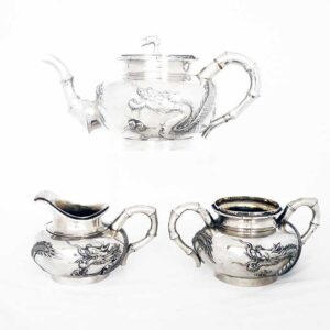 Chinese Export Dragon TEA SET