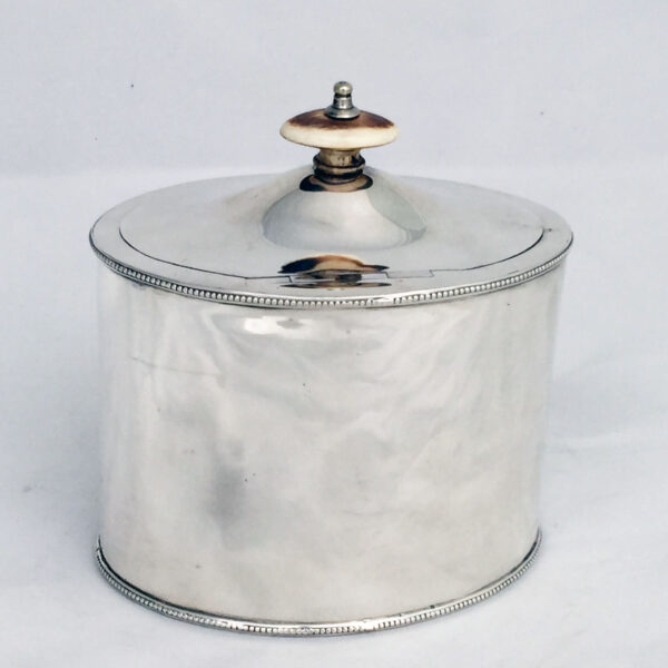 GEORGIAN SILVER TEA CADDY - Image 3
