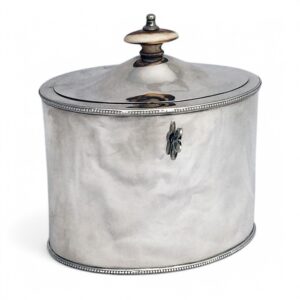 GEORGIAN SILVER TEA CADDY