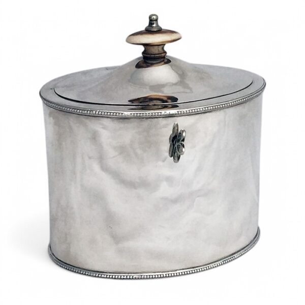 GEORGIAN SILVER TEA CADDY