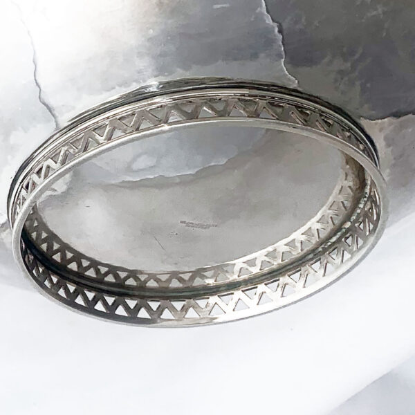 ENGLISH SILVER ART DECO DISH - Image 2