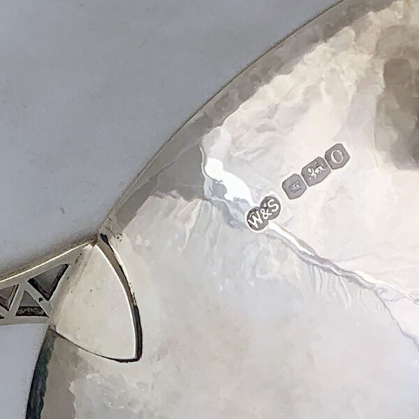 ENGLISH SILVER ART DECO DISH - Image 4