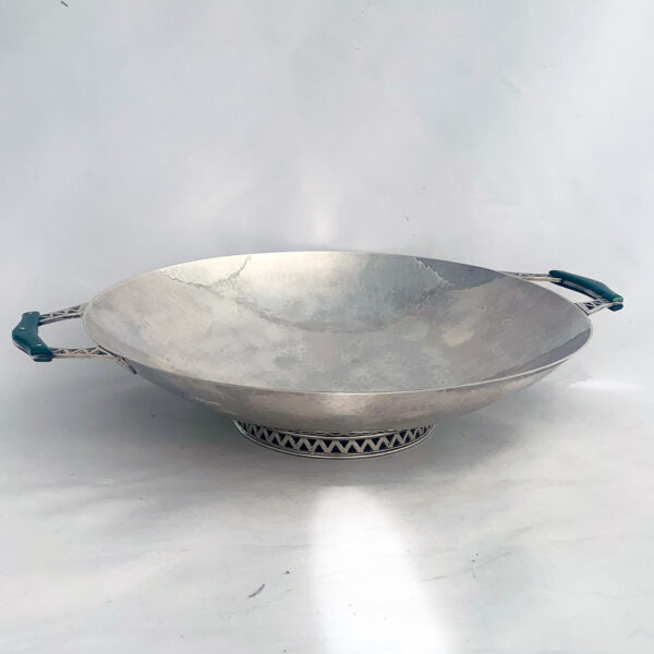ENGLISH SILVER ART DECO DISH - Image 5