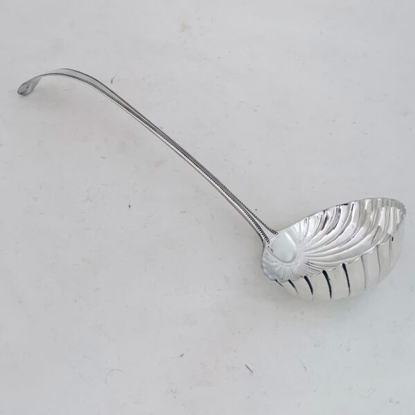 GEORGIAN SILVER SOUP LADLE - Image 2