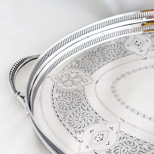 ENGLISH SILVER TRAY - Image 2