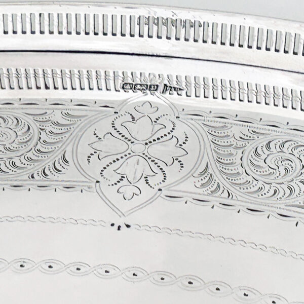 ENGLISH SILVER TRAY - Image 4