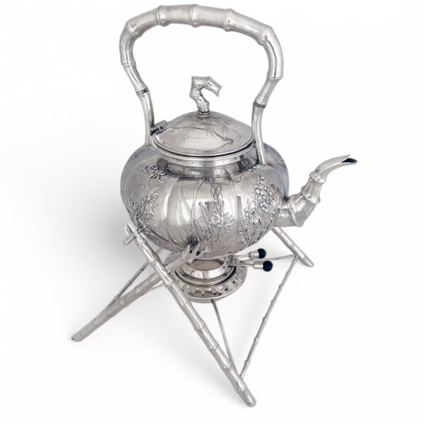 CHINESE EXPORT SILVER KETTLE