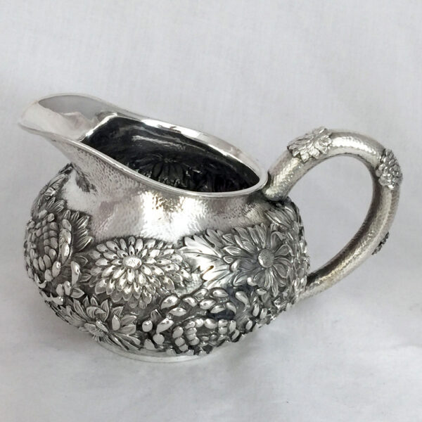 JAPANESE EXPORT SILVER TEA SET - Image 2