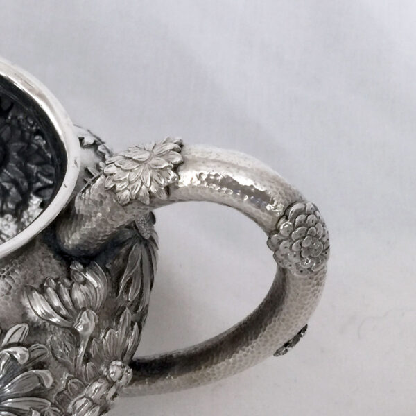 JAPANESE EXPORT SILVER TEA SET - Image 3