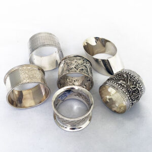 ENGLISH AND CHINESE NAPKIN RINGS