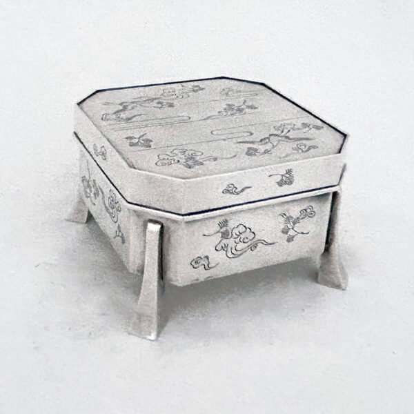 JAPANESE EXPORT SILVER BOX - Image 3