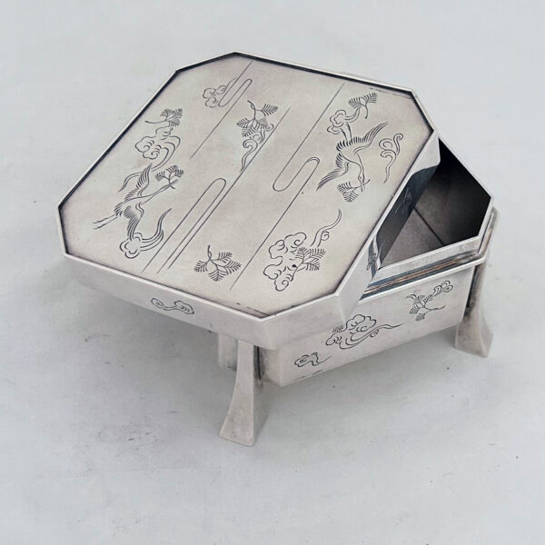JAPANESE EXPORT SILVER BOX - Image 6