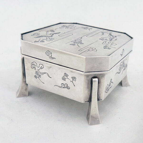 JAPANESE EXPORT SILVER BOX - Image 7