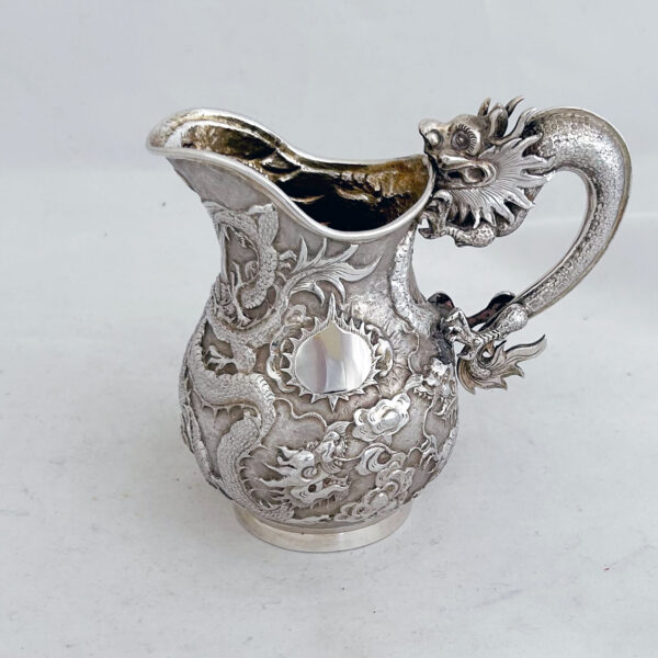 CHINESE EXPORT SILVER SUGAR AND CREAM - Image 2