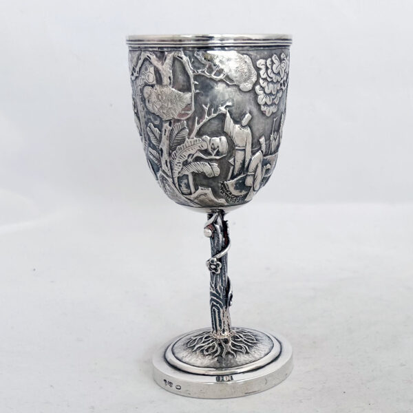 CHINESE EXPORT SILVER GOBLET - Image 2