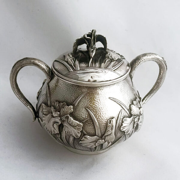 JAPANESE EXPORT SILVER TEA SET - Image 5
