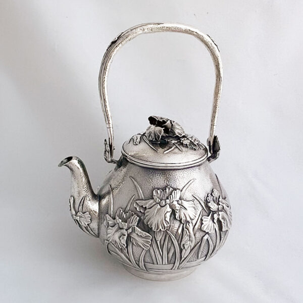JAPANESE EXPORT SILVER TEA SET - Image 6