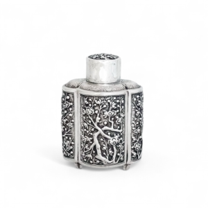 PLUM BLOSSOM  TEA CADDY