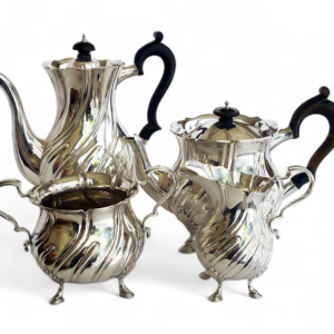 VICTORIAN ENGLISH SILVER TEA SET